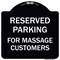 Signmission For Massage Customers Heavy-Gauge Aluminum Architectural Sign, BW-1818-23946 A-DES-BW-1818-23946 - alternate 1